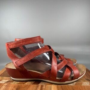 Dansko Red Strappy Sandals